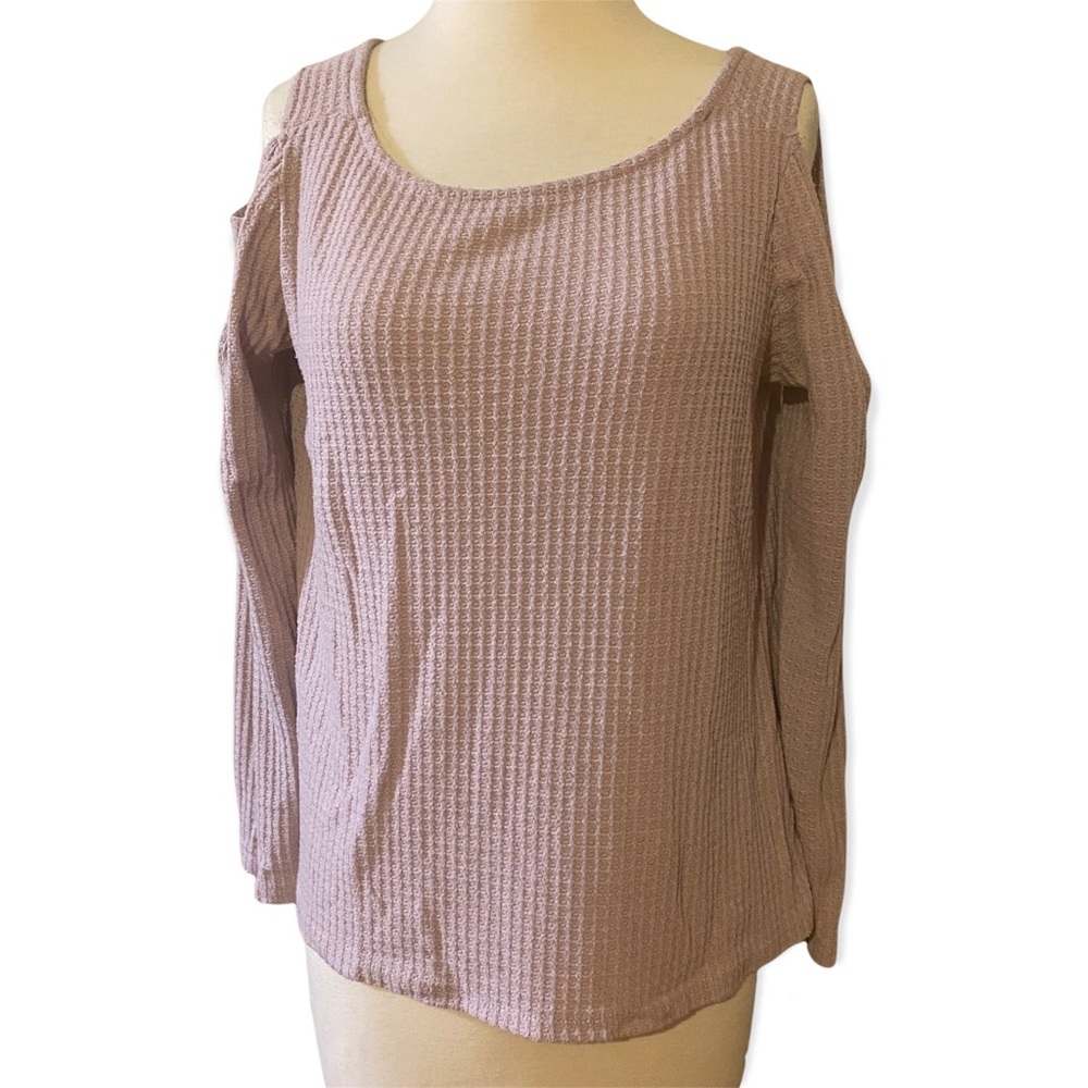 Pink Rose Lavender Thermal With Peekaboo Shoulder